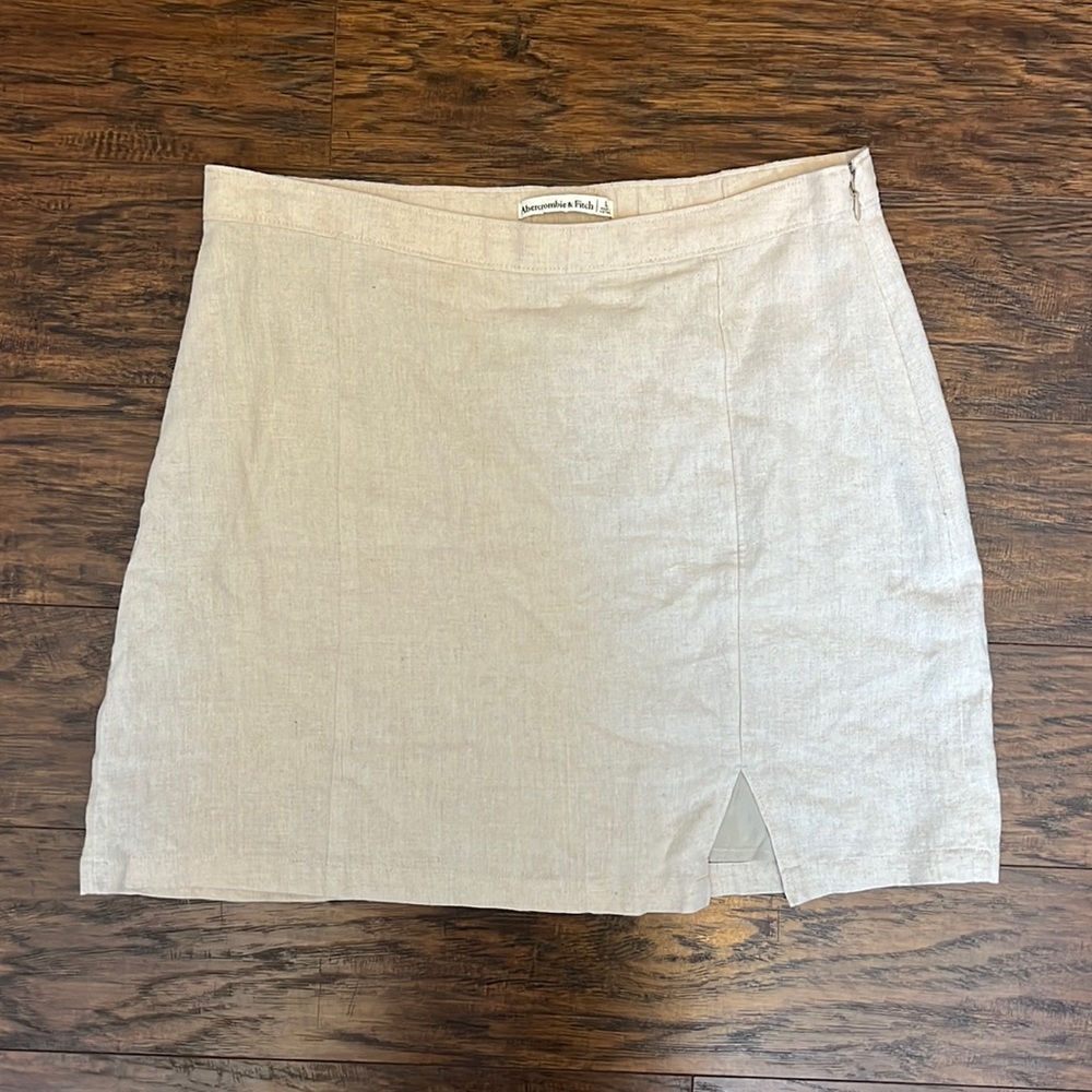 Abercrombie & Fitch Linen Mini Skirt